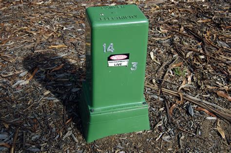 electric transformer box|electrical box in front yard.